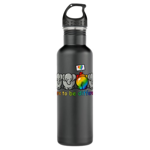 Pride Elephant Shirt LGBT Lesbian Gay  Copy Stainless Steel Water Bottle