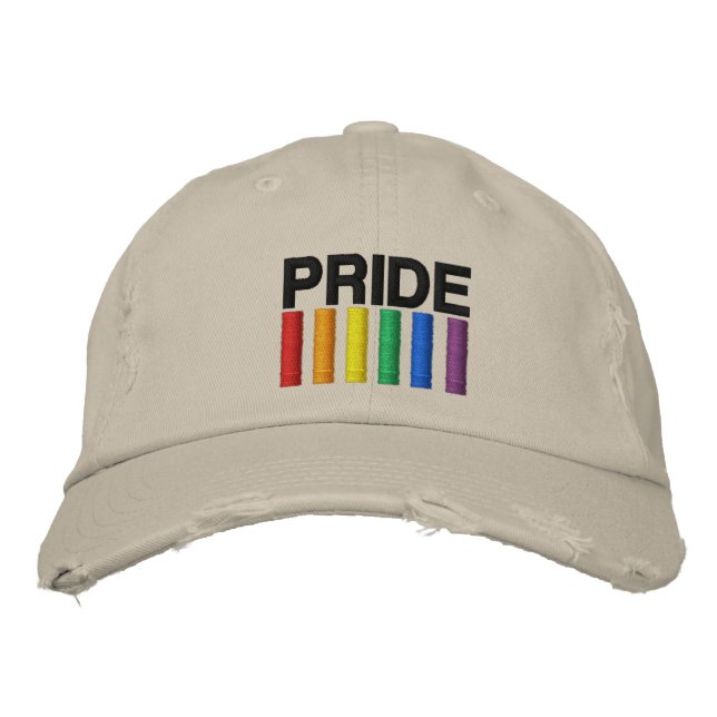 Pride Embroidered Baseball Hat (Front)