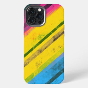 Pride Equality Pan Flag Grunge Stripes LGBTQIA iPhone 13 Pro Max Case