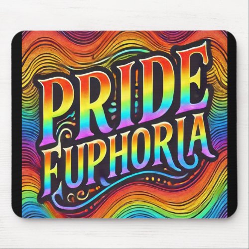 Pride Euphoria _ Vibrant LGBTQ Celebration  Mouse Pad