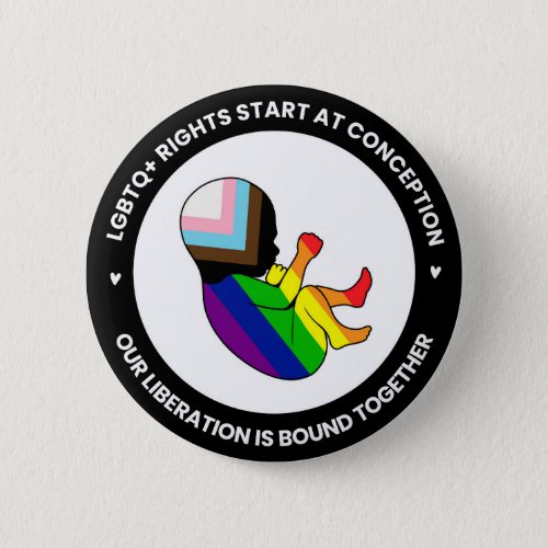 Pride Fetus Button round