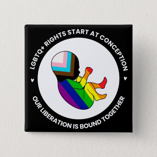 Pride Fetus Button square