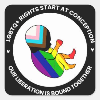 Pride Fetus Stickers (square)