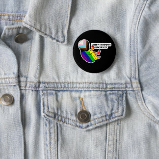 Pride Fetus Unity Through Diversity Button