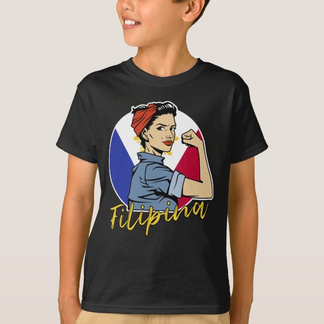 Pride Filipina Pinay Wife Girlfriend Philippines T-Shirt (Front)