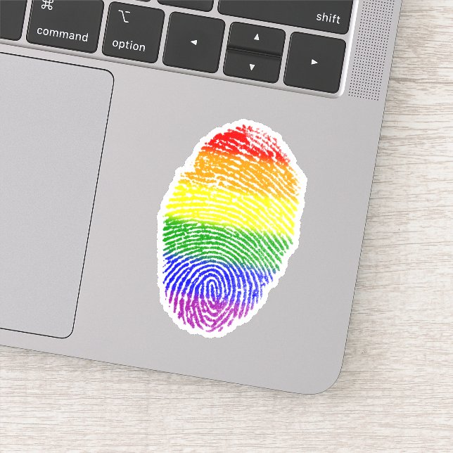 Pride Fingerprint Sticker (Detail)