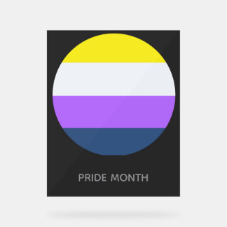 Pride Flag Acrylic Sign