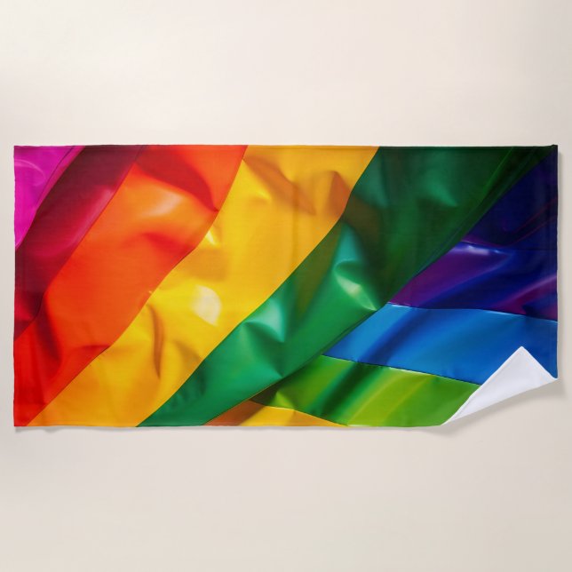 Pride Flag Beach Towel (Front)