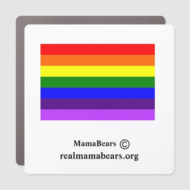 Pride Flag Car Magnet (Front)