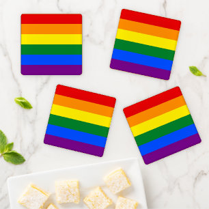 Pride Flag Coaster Set