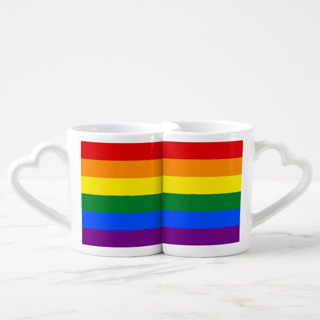 Pride Flag Coffee Mug Set (Front Nesting)