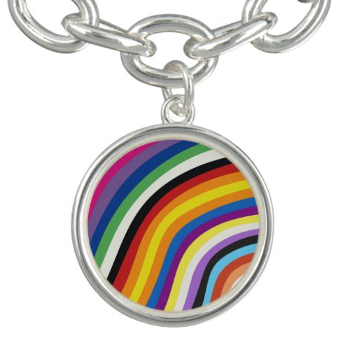 Pride Flag Colorful Stripes Pattern Bracelet