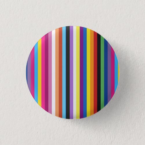Pride Flag Colorful Stripes Pattern Button