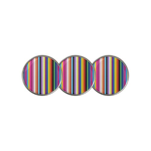 Pride Flag Colorful Stripes Pattern Golf Ball Marker