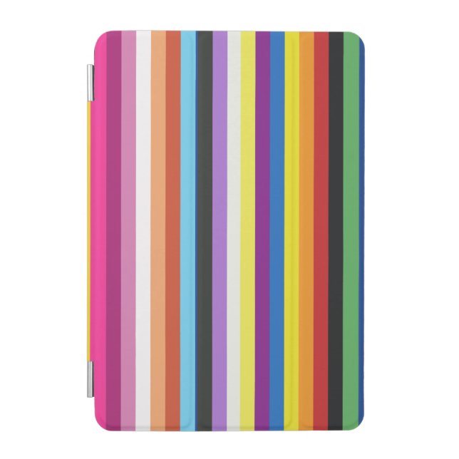 Pride Flag Colorful Stripes Pattern iPad Mini Cover (Front)