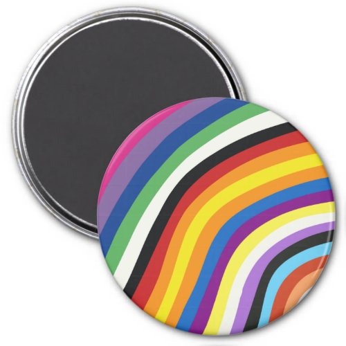 Pride Flag Colorful Stripes Pattern Magnet