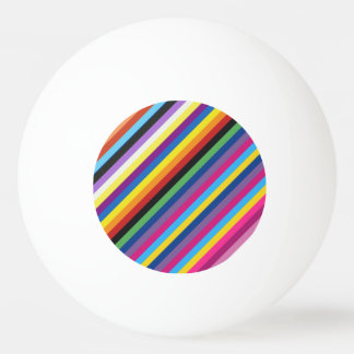Pride Flag Colorful Stripes Pattern Ping Pong Ball