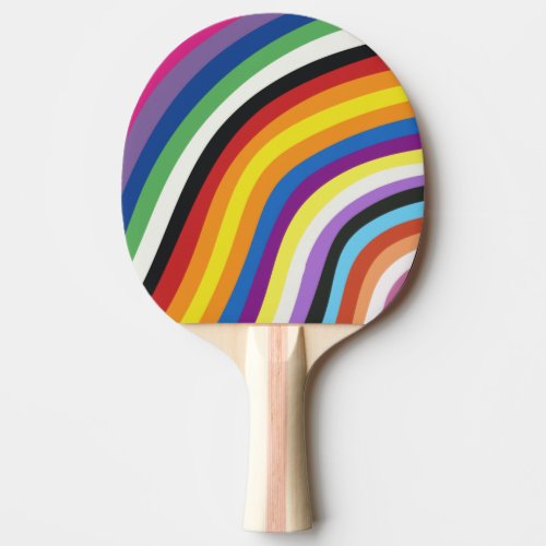 Pride Flag Colorful Stripes Pattern Ping Pong Paddle