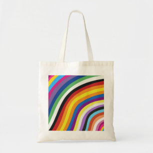 Pride Flag Colorful Stripes Pattern Tote Bag