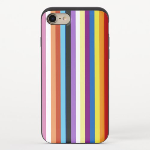 Pride Flag Colorful Stripes Pattern iPhone 87 Slider Case
