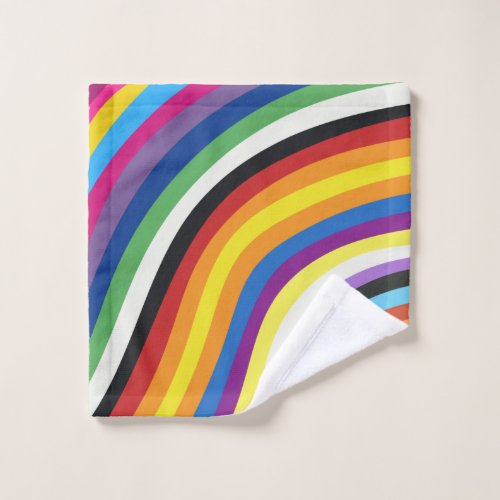 Pride Flag Colorful Stripes Pattern Wash Cloth
