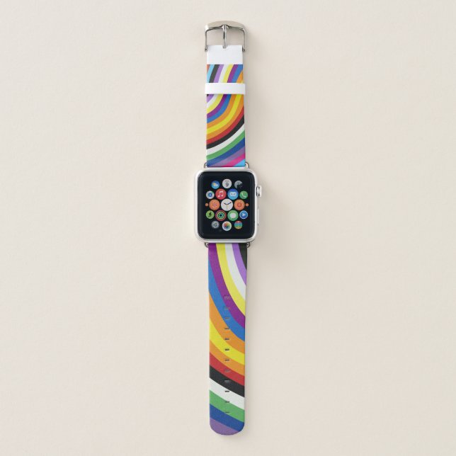 Pride Flag Colors  Apple Watch Band (Front)