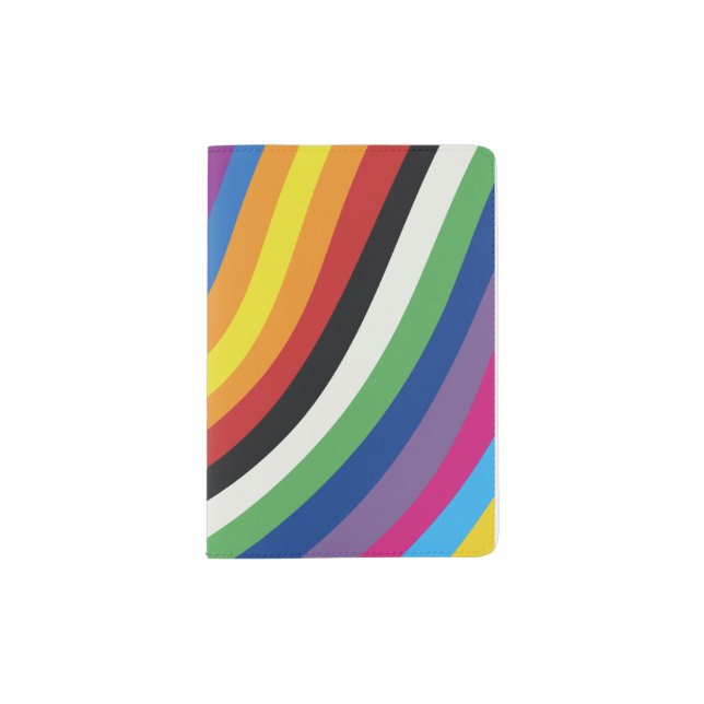 Pride Flag Colors   Passport Holder (Front)