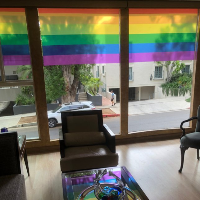 Pride flag colors stripes window cling (Creator Uploaded)