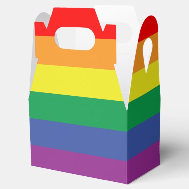 Pride Flag Favor Boxes (Opened)
