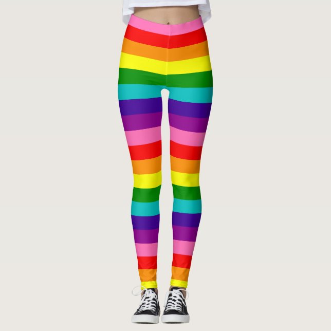 Pride Flag Leggings (Original 8 Colors) (Front)