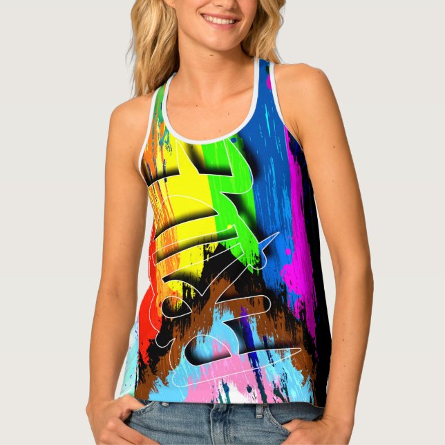 Pride Flag LGBT LGBTQ Women's Tank (Front)
