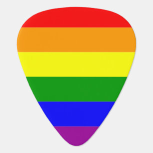 Pride Flag LGBTQIA+ Rainbow Colors Guitar Pick