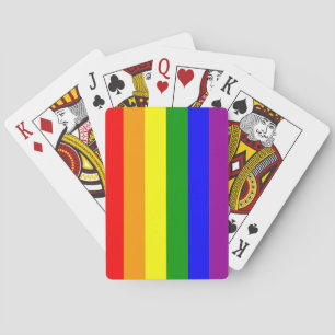 Pride Flag LGBTQIA+ Rainbow Colors Poker Cards