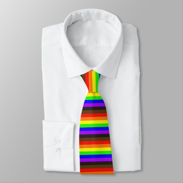 Pride Flag Neck Tie (Tied)