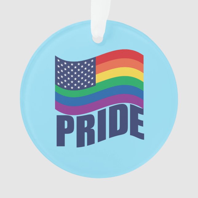 Pride Flag Ornament (Front)