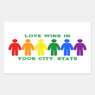 Pride Flag People Rectangular Sticker