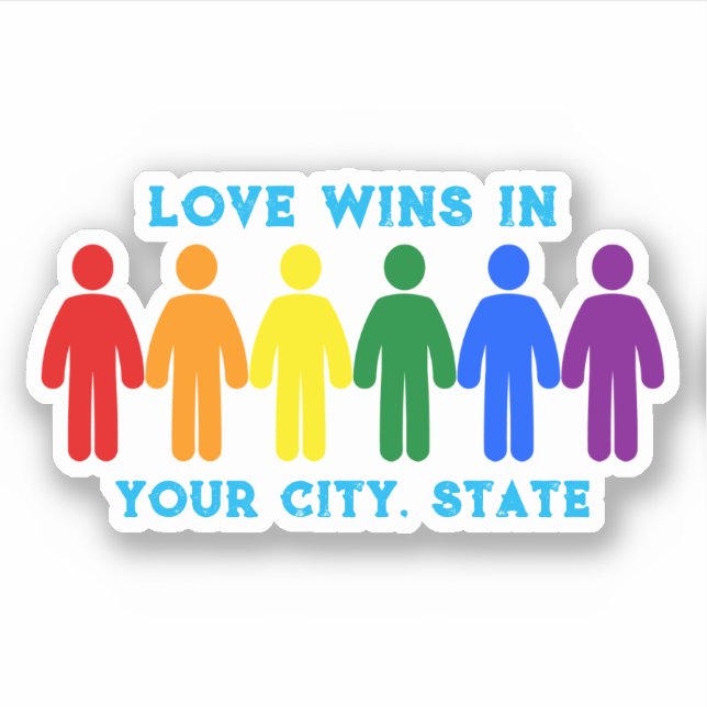Pride Flag People Sticker (Front)
