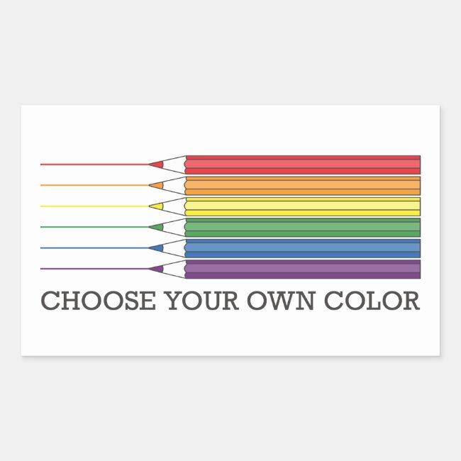 Pride Flag Rainbow Color LGBTQ Pencils