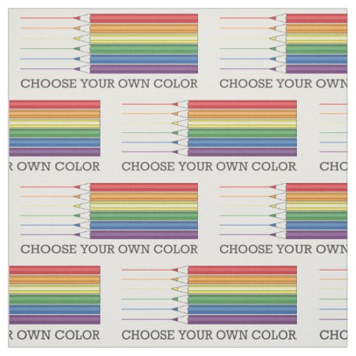 Pride Flag Rainbow Color Pencils LGBT Fabric