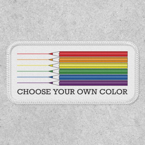 Pride Flag Rainbow Color Pencils LGBT Patch