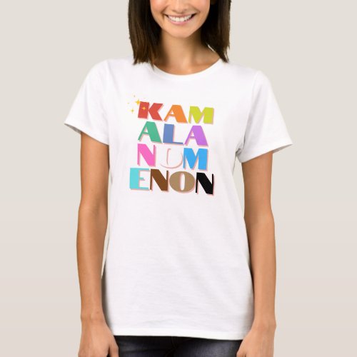 Pride Flag Rainbow Kamalanomenon Tee Harris 2024