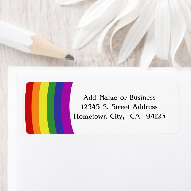 Pride Flag Rainbow Label (Insitu)