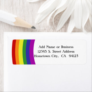 Pride Flag Rainbow Label