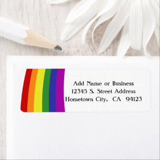 Pride Flag Rainbow Label