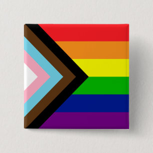 Pride Flag Reboot - trans and POC inclusive Button