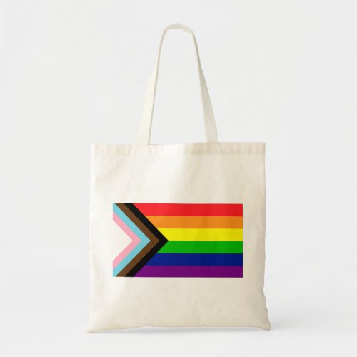 Pride Flag Reboot _ trans and POC inclusive Tote Bag