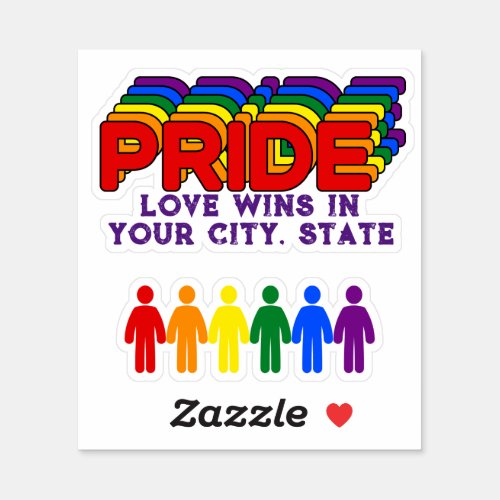 PRIDE Flag  Sticker