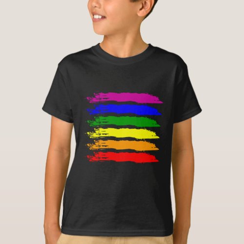 PRIDE FLAG VINTAGE LGBT Pride Month LGBTQ Rainbow T_Shirt
