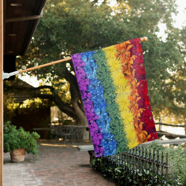 Pride Flower Collection Flag (In SItu)