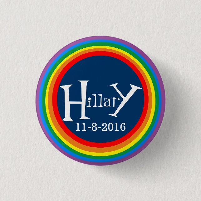 Pride for Hillary by HillaryClinton4u Button (Front)